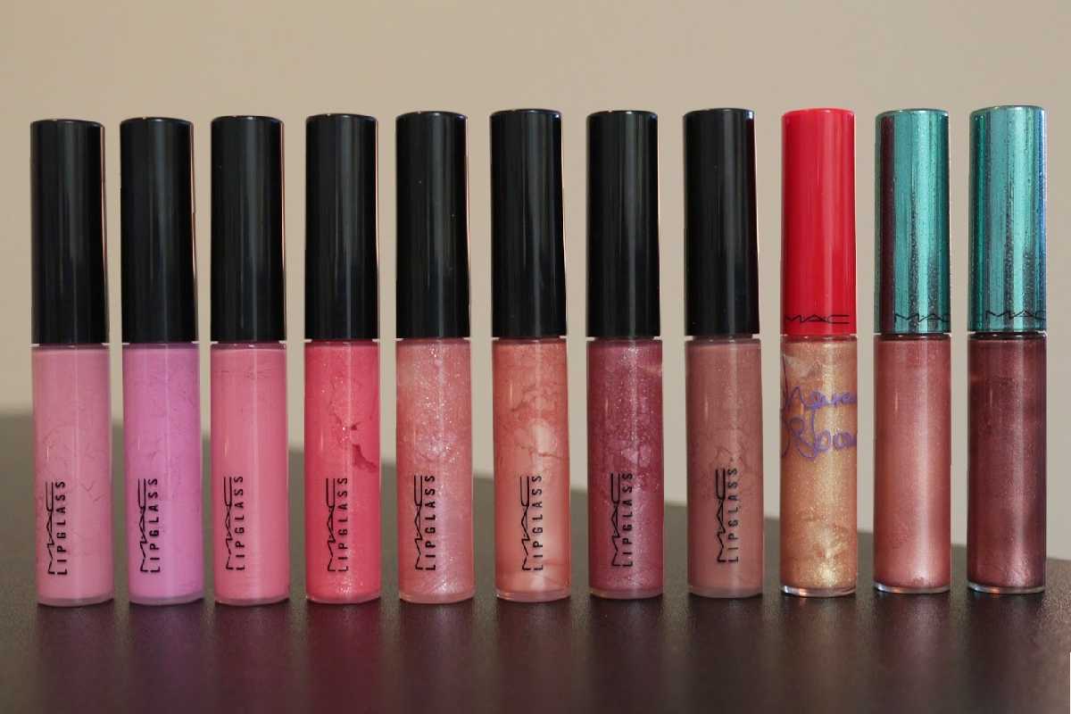 mac lipglass swatches